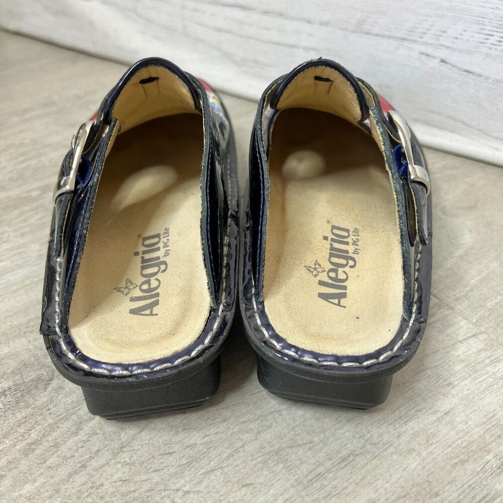Alegria Shoes Womens Size 4.5 / 35 Classicdigo Zig Zag Clog Style Nursing - Picture 7 of 16